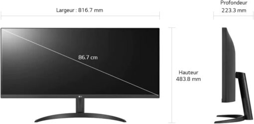 LG 34WP500-B 34" LED IPS UltraWide FullHD 75Hz FreeSync - Imagen 2