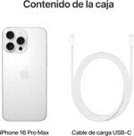 iPhone 16 PRO MAX 512GB Titanio Blanco Apple - Imagen 7