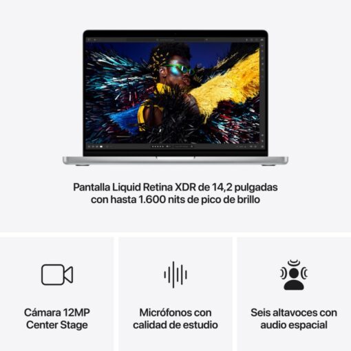 Apple MacBook Pro Apple M4 Pro 14 Núcleos 24GB 1TB GPU 20 Núcleos 14" Plata - Imagen 9