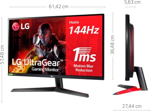 LG UltraGear 27GN800-B 27" LED IPS QuadHD 144Hz FreeSync Premium - Imagen 3