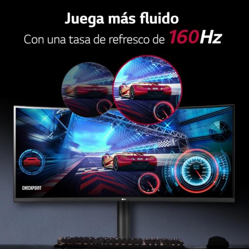 Monitor LG 34WP65CP-B 34" LED UWQHD 160Hz FreeSync Premium Curvo - Imagen 4