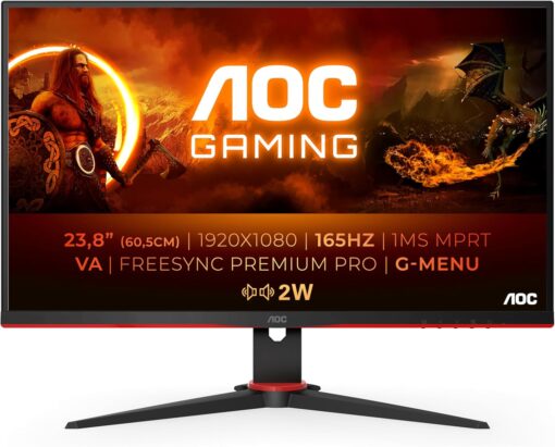 Monitor AOC Gaming 24G2SAE/BK 23.8" VA FHD 165Hz FreeSync - Imagen 4