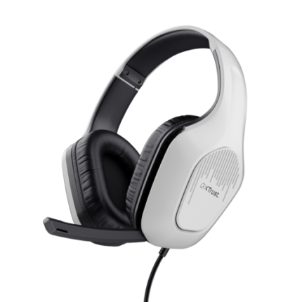 Trust GXT 415PS ZIROX Auriculares Alámbrico Diadema Juego Negro, Blanco