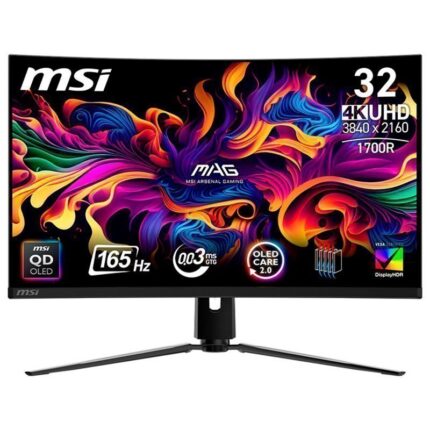 MSI MAG 321CUP QD-OLED 31.5" QD-OLED UltraHD 4K 165Hz 0.03ms HDR400 Adaptive-Sync Curva