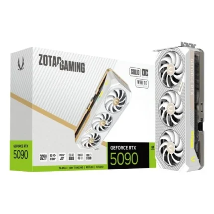 ZOTAC 5090 SOLID OC White Edition 32GB GDDR7 Reflex 2 RTX AI DLSS GAMING GeForce RTX