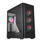 Abysm Danube Sava H500 II Air ARGB Negra Vidrio Templado 4 Ventiladores USB-C - Imagen 7