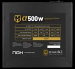NOX Hummer Alpha unidad de fuente de alimentación 500 W 24-pin ATX ATX Negro - Imagen 8