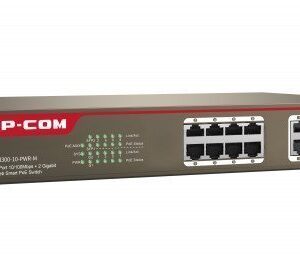 IP-COM Networks S3300-10-PWR-M switch Gestionado L2 Fast Ethernet (10/100) Gris Energía sobre Ethernet (PoE)
