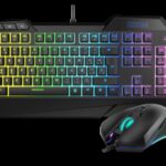 KROM PACK GAMING KRUSHER. TECLADO SEMI-MECANICO + RATON. RGB. NEGRO