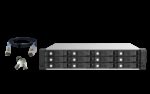 QNAP TL-R1220Sep-RP 2.5/3.5" Carcasa de disco duro/SSD Negro, Gris