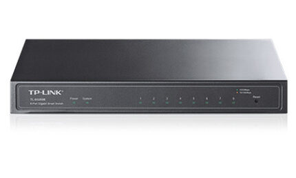 TP-LINK TL-SG2008 Gestionado Gigabit Ethernet (10/100/1000) Negro