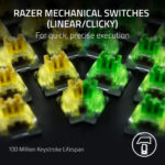 TECLADO RAZER BLACKWIDOW V4 PRO GREEN SWITCH (USA) (RZ03-04680100-R3M1)