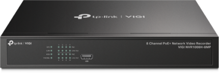 TP-Link VIGI NVR1008H-8MP Grabadore de vídeo en red (NVR) Negro