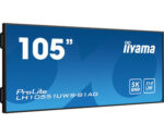 MONITOR PROFESIONAL IIYAMA 105" (LH10551UWS-B1AG) / TIEMPO OPERACION 24/7 / USO HORIZONTAL Y VERTICAL / IPS / 5120X2160 5K UW / 8MS / 500CD / 21:9 / RS-232C / RJ45 / HDMI X 1 / DP X 1 / USB-C X 2/ USB X6 / SLOT OPS / VESA 1500X600 - Imagen 3