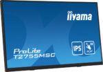 MONITOR IIYAMA 27" IPS BONDED PCAP 10P TOUCH, 1920X1080, FLAT BEZEL FREE GLASS FRONT, HDMI, DISPLAYPORT, 360CD/M², USB HUB 2X 3.2, SPEAKERS, BUILT-IN WEBCAM & MICROPHONE, BOOKSTAND (T2755MSC-B1) - Imagen 3