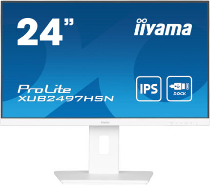 iiyama ProLite XUB2497HSN-W2 pantalla para PC 60,5 cm (23.8") 1920 x 1080 Pixeles Full HD LED Blanco