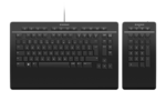 3Dconnexion Keyboard Pro with Numpad teclado Oficina USB + RF Wireless + Bluetooth QWERTZ Alemán Negro