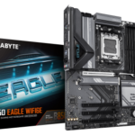 GIGABYTE B850 EAGLE WIFI6E Placa Base - Procesadores AMD Ryzen Serie 9000, VRM digital de 8+2+2 fases, hasta 8200MHz DDR5 (OC), 1xPCIe 5.0 + 2xPCIe 4.0 M.2, LAN GbE, WIFI 6E, USB 3.2 Gen 2