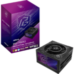 FUENTE ALIMENTACION ASROCK PG-750G,PSU,750W,80 PLUS GOLD/A,135MM,MODULAR,PCI-E 5.1 (12+4pin)x1,PCI-E (6+2 pin)x3,SATA (5 pin)x9