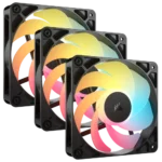 Corsair RS120-R ARGB Carcasa del ordenador Ventilador 12 cm Negro 3 pieza(s)