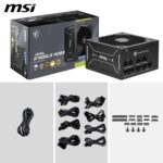 FUENTE ALIMENTACION MSI MAG A750GLS PCIE5,PSU,750W,80 PLUS GOLD,MODULAR,120MM,ACTIVE PFC,PCI-E 5.0 (16 PIN)X1,PCI-E (6+2 PIN)X4,SATA (15 PIN)X5