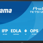 MONITOR INTERACTIVO TACTIL IIYAMA 75" (TE7512MIS-B4AG)3840X2160 / IPS LED 4K UHD / 24/7 / 8/64GB / 400 CD/M / 8MS / 1200:1 / 1 VGA - 3 HDMI / 1 USB-C / 5XUSB / AUDIO OUT / WIFI / MM / 2 RJ45 / OPS SLOT/ ANDROID 11