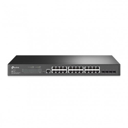 TP-LINK PUERTOS GIGABIT,24 PUERTOS RJ45 GIGABIT Y 4 RANURAS SFP GIGABIT PROPORCIONAN CONEXIONES DE ALTA VELOCIDAD,INTEGRADO EN OMADA SDN,GESTION CENTRALIZADA,ENRUTAMIENTO ESTATICO,ESTRATEGIAS DE SEGURIDAD SOLIDAS,QOS L2 / L3 / L4 E IGMP SNOOPING.WEB,