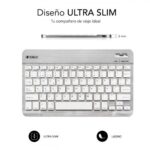 SUBBLIM Teclado Bluetooth Smart BT Keyboard Silver - Imagen 3