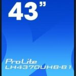 iiyama LH4370UHB-B1 pantalla de señalización Pantalla plana para señalización digital 108 cm (42.5") VA 4K Ultra HD Negro Procesador incorporado Android 9.0