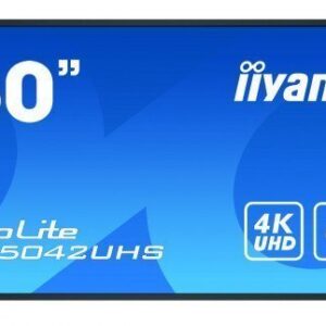 iiyama LH5042UHS-B3 pantalla de señalización Pizarra de caballete digital 125,7 cm (49.5") VA 4K Ultra HD Negro Android 8.0