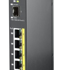 Zyxel RGS100-5P No administrado L2 Gigabit Ethernet (10/100/1000) Energía sobre Ethernet (PoE) Negro