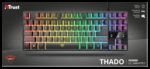 Trust GXT 833 Thado teclado USB Español Negro, Plata - Imagen 6