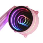 Mars Gaming ML-ONE120 Rosa Refrigeración Líquida CPU TDP 200W Espejo Infinito Ventilador FRGB Silencioso Multisocket Universal - Imagen 4