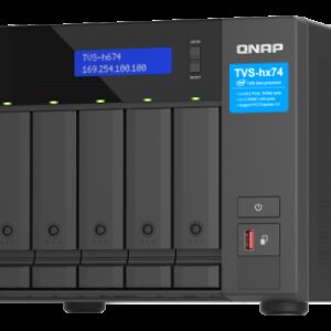 QNAP TVS-h674 NAS Torre Ethernet Negro i3-12100