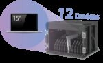AVer X12 Armario de gestión y carga para dispositivos portátiles Negro - Imagen 11