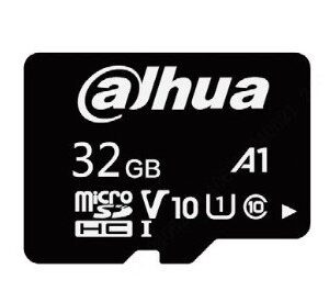 DAHUA MICROSD 32GB, ENTRY LEVEL VIDEO SURVEILLANCE MICROSD CARD, READ SPEED UP TO 100 MB/S, WRITE SPEED UP TO 30 MB/S, SPEED CLASS C10, U1, V10, A1 (DHI-TF-L100-32GB)
