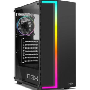 NOX CAJA ATX INFINITY GAMMA. SEMITORRE. ARGB RAINBOW. LATERAL CRISTAL TEMPLADO