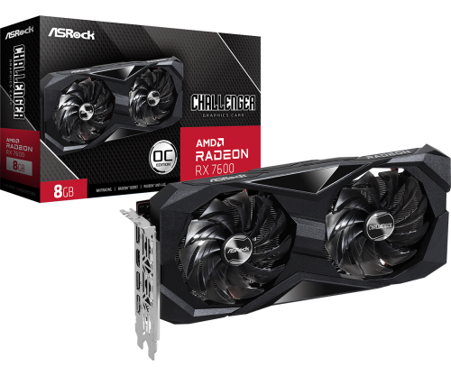 Asrock Challenger AMD Radeon RX 7600 8 GB GDDR6