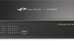 TP-Link VIGI NVR1008H-8MP Grabadore de vídeo en red (NVR) Negro