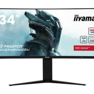 MONITOR IIYAMA 34" GAMING CURVO, UWQHD, 180HZ, 0,4 MS, HDMI, DISPLAYPORT