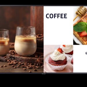 Samsung LH55BECHLGUXEN pantalla de señalización Pantalla plana para señalización digital 139,7 cm (55") LED Wifi 4K Ultra HD Negro Procesador incorporado Tizen