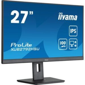 MONITOR IIYAMA 27" PROLITE XUB2792HSU-B6, IPS, 100HZ, 0,4MS, USB, HDMI, DISPLAYPORT, ALT 2x2W, ALTU, GIRO, INCLI, PIVOT