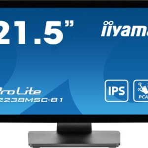 iiyama ProLite T2238MSC-B1 pantalla para PC 54,6 cm (21.5") 1920 x 1080 Pixeles Full HD LED Pantalla táctil Negro