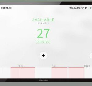 CRESTRON ROOM AVAILABILITY LIGHT BAR FOR TSW-1070 SERIES, BLACK SMOOTH (TSW-1070-LB-B-S) 6511125