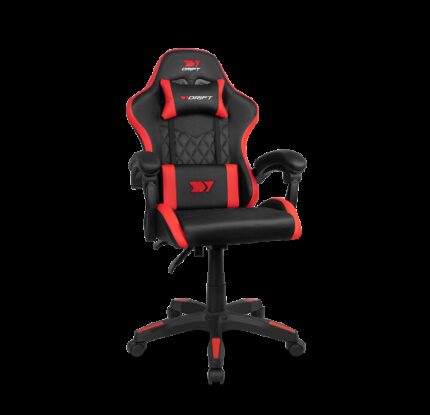 DRIFT DR35BR silla para videojuegos Silla para videojuegos de PC Asiento acolchado Negro, Rojo