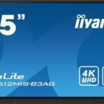 MONITOR IIYAMA 65" IIWARE10 , ANDROID 11, 8/64GB, 40-POINTS IR WITH ZERO BONDING, 3840X2160, UHD IPS PANEL, METAL HOUSING, FAN-LESS, SPEAKERS 2X 16W FRONT, VGA, HDMI 3X HDMI-OUT, USB-C 65W PD (FRONT), AUDIO MINI-JACK OPTICAL OUT (S/PDIF) (TE6512MIS-B