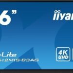 iiyama TE8612MIS-B3AG pantalla de señalización Diseño de quiosco 2,18 m (86") LCD Wifi 400 cd / m² 4K Ultra HD Negro Pantalla táctil Procesador incorporado Android 11 24/7