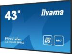 iiyama PROLITE LE4341S-B2 Pantalla plana para señalización digital 108 cm (42.5") LCD 350 cd / m² Full HD Negro 18/7 - Imagen 12