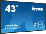 iiyama PROLITE LE4341S-B2 Pantalla plana para señalización digital 108 cm (42.5") LCD 350 cd / m² Full HD Negro 18/7 - Imagen 14