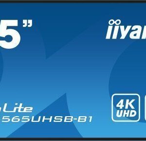 iiyama LH5565UHSB-B1 pantalla de señalización Diseño de quiosco 138,7 cm (54.6") LED Wifi 800 cd / m² 4K Ultra HD Negro Procesador incorporado Android 11 24/7